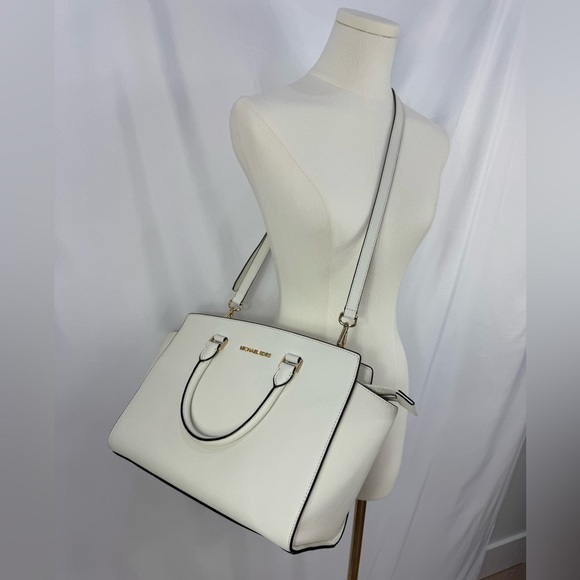 Michael by Michael kors Selma Optic White
Leather Satchel 2 Way Bag + Dust Bag - Picture 17 of 17